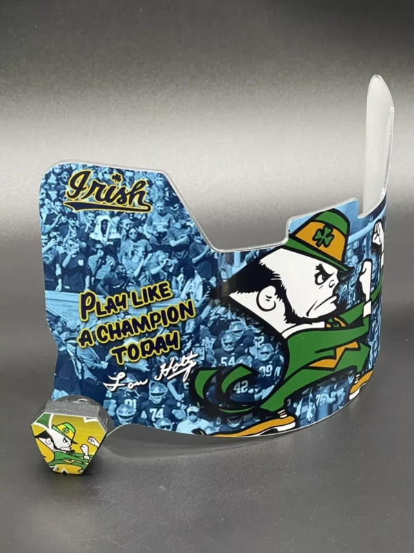 Notre Dame Fighting Irish Full Size Custom Helmet Visor - Image 3