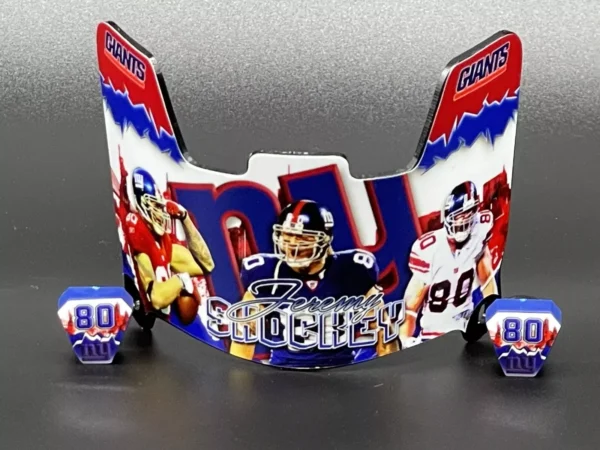 Jeremy Shockey Mini Helmet Custom Visor (fits Riddell Mini Helmets)