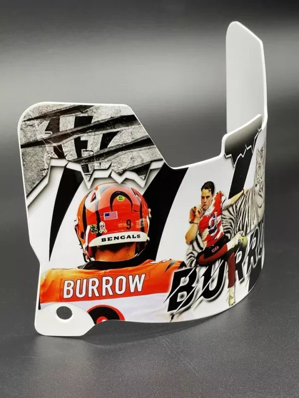 Joe Burrow Full Size Custom Visor, Replica/Speed/Flex/F7 - Image 3