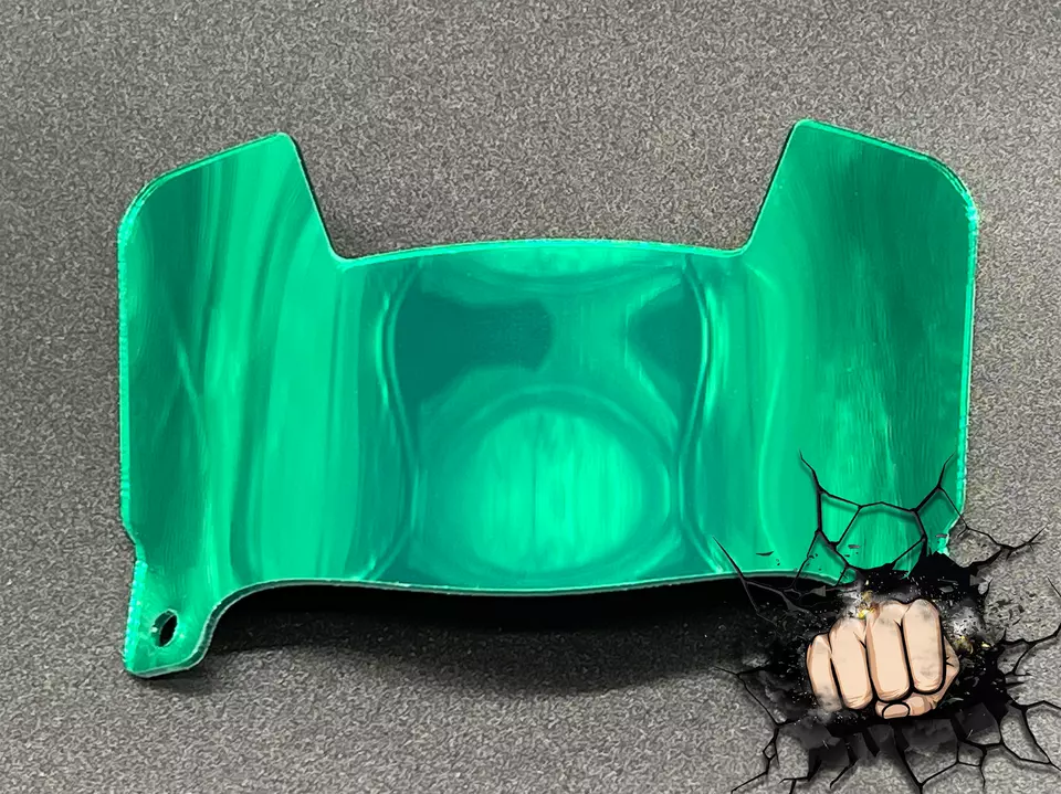 Mini Helmet Chrome Mirror And Gloss Visors (Hard Style) Riddell Compatible - Image 17