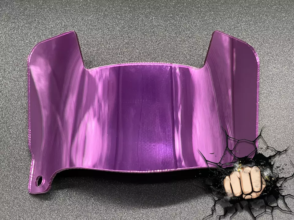 Mini Helmet Chrome Mirror And Gloss Visors (Hard Style) Riddell Compatible - Image 22