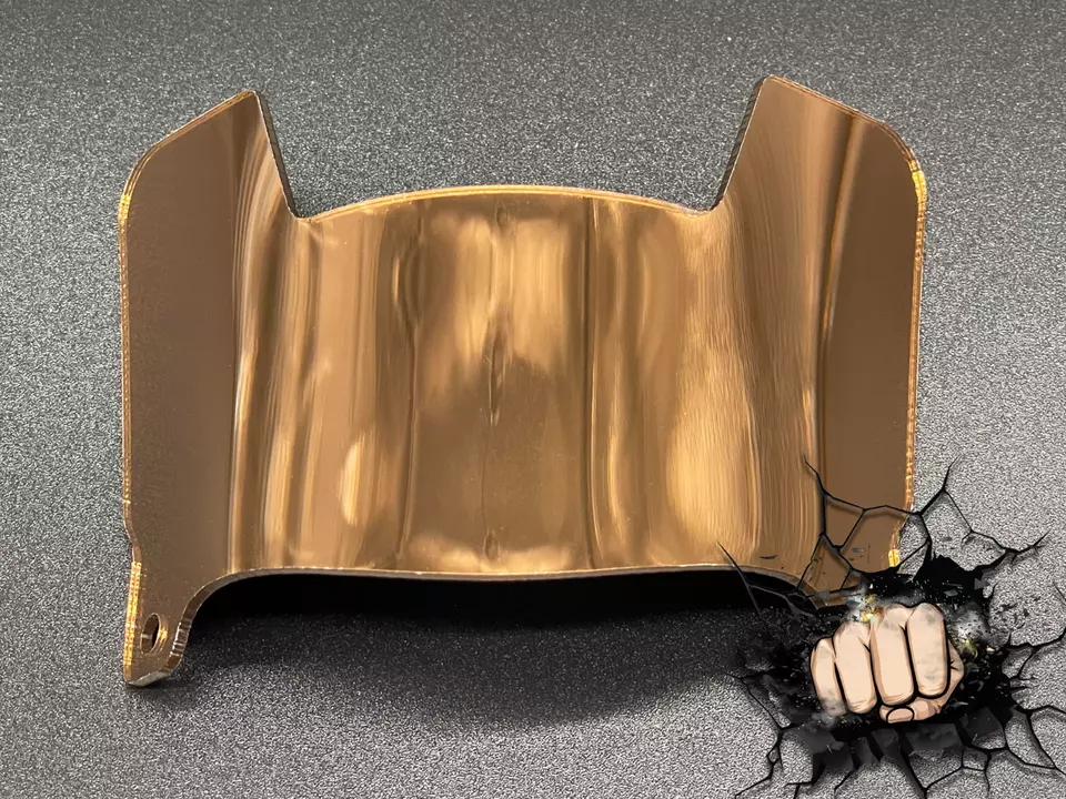 Mini Helmet Chrome Mirror And Gloss Visors (Hard Style) Riddell Compatible - Image 19