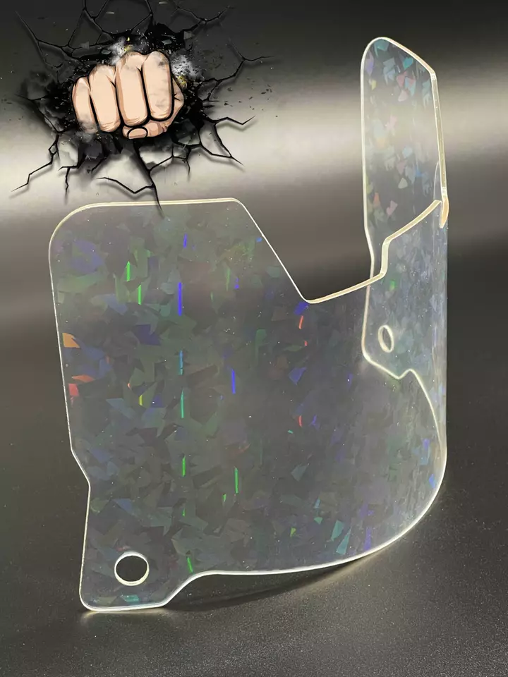 Cracked Ice Full Size Helmet Visor (Display Only) Replica/Speed/Flex Compatible - Image 3