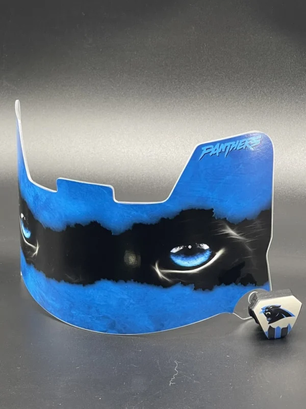 Carolina Panthers Full Size Custom Helmet Visor - Image 3
