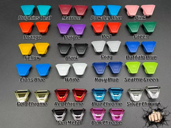 KC Patrick Mahomes Full Size Helmet Visor Clips - Image 2