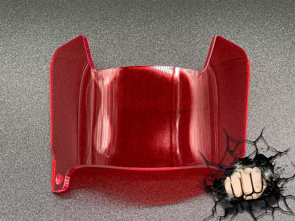 Mini Helmet Chrome Mirror And Gloss Visors (Hard Style) Riddell Compatible - Image 9