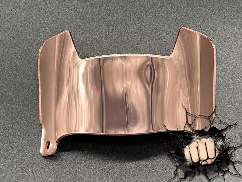 Mini Helmet Chrome Mirror And Gloss Visors (Hard Style) Riddell Compatible - Image 8