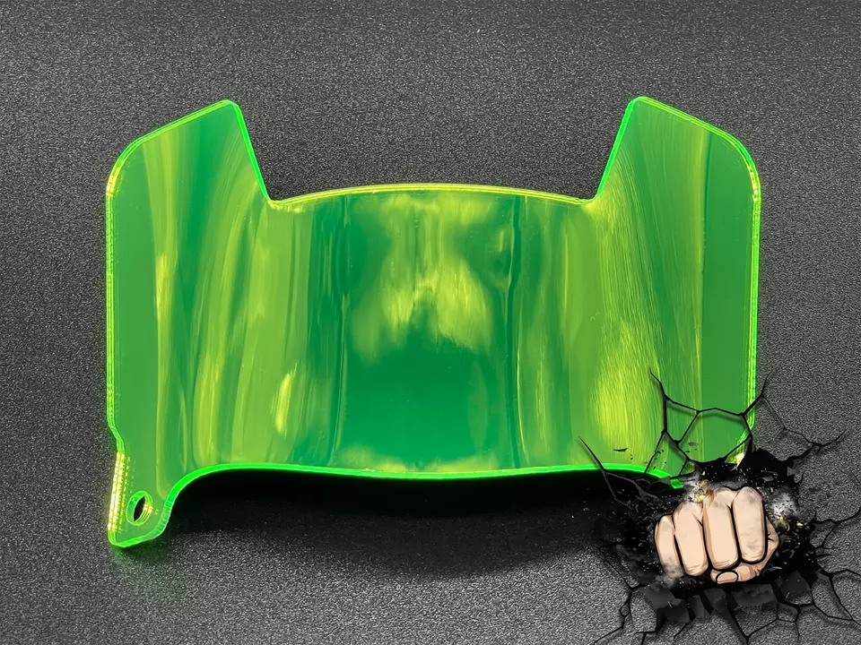 Mini Helmet Chrome Mirror And Gloss Visors (Hard Style) Riddell Compatible - Image 6