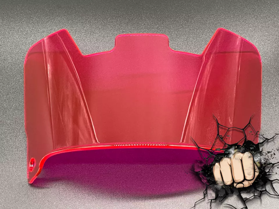 Clear Hot Pink Full Size Helmet Visor Replica/Speed/Flex Compatible - Image 2