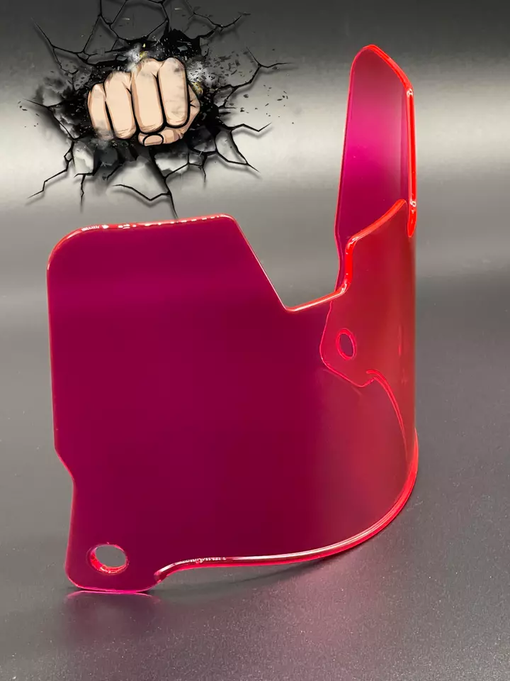 Clear Hot Pink Full Size Helmet Visor Replica/Speed/Flex Compatible - Image 3