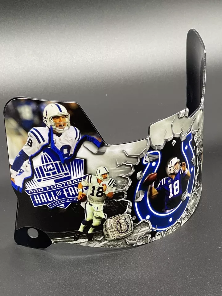 Peyton Manning Full Size Custom Visor, Replica/Speed/Flex/F7 - Image 2