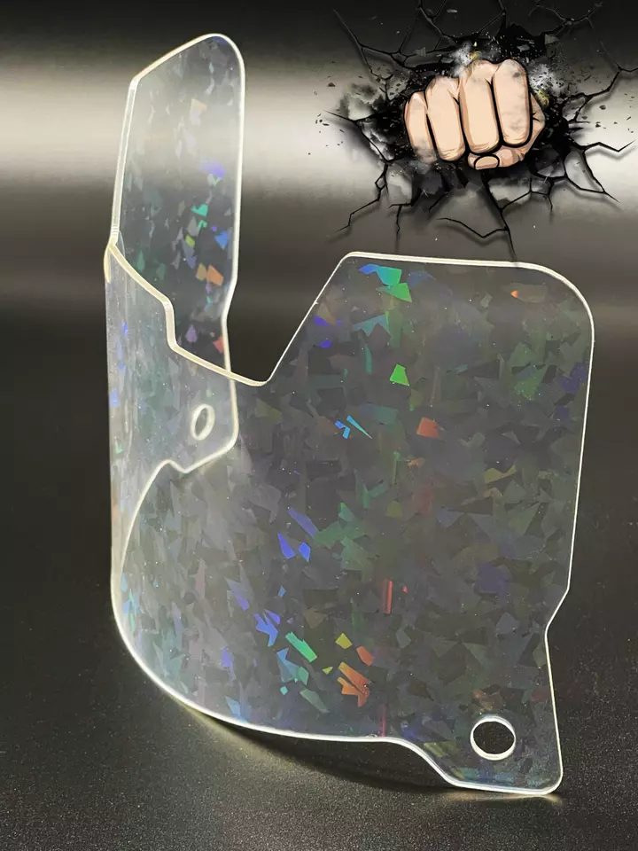 Cracked Ice Full Size Helmet Visor (Display Only) Replica/Speed/Flex Compatible - Image 4