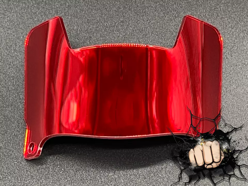 Mini Helmet Chrome Mirror And Gloss Visors (Hard Style) Riddell Compatible - Image 20