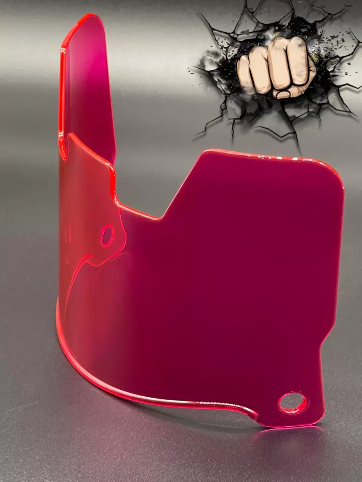 Clear Hot Pink Full Size Helmet Visor Replica/Speed/Flex Compatible - Image 4