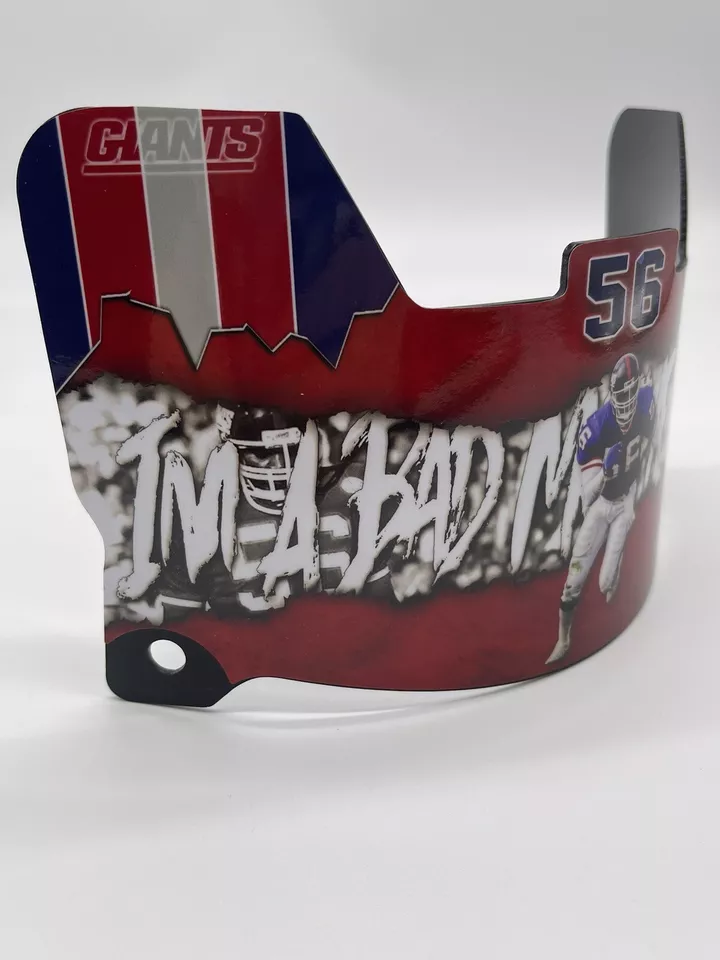 Full Size Lawrence Taylor Custom Visor With Matching Clips - Image 2