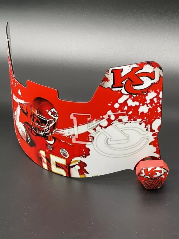 Kansas City Chiefs Patrick Mahomes Full Size Custom Visor, Replica/Speed/Flex/F7 - Image 2