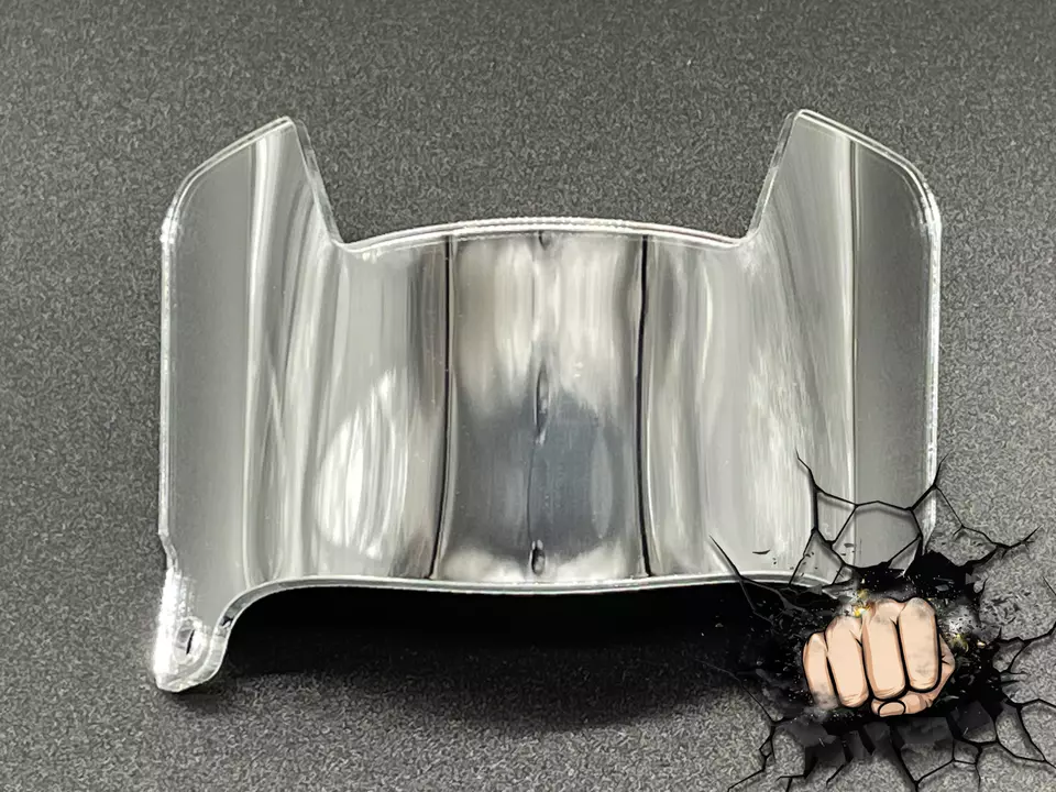 Mini Helmet Chrome Mirror And Gloss Visors (Hard Style) Riddell Compatible - Image 21