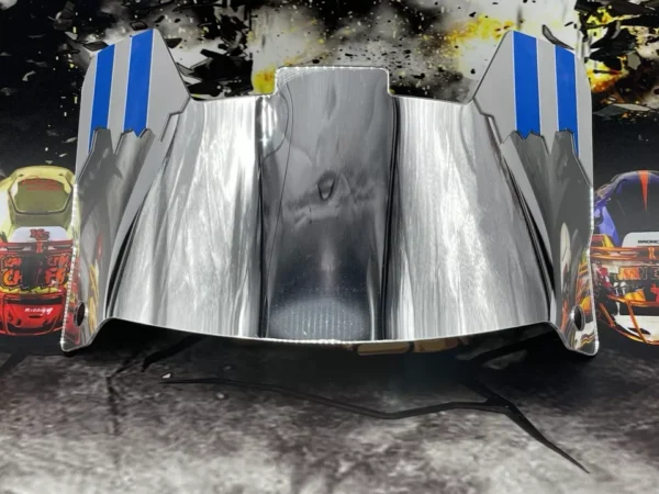 Chrome Mirror Custom Full Size Helmet Visor (Display Only, ZERO Visibility) - Image 3