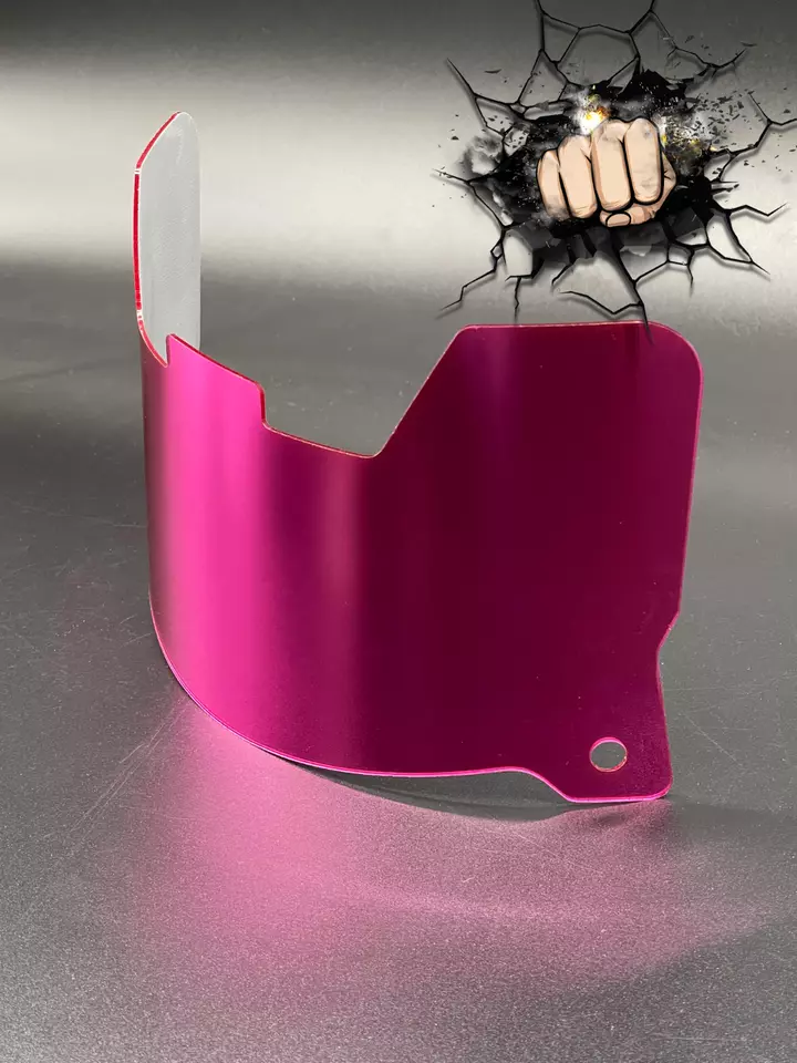 Pink Chrome Full Size Helmet Visor (Display Only) Replica/Speed/Flex Compatible - Image 3