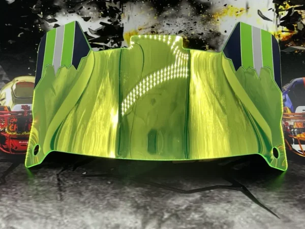 Chrome Mirror Custom Full Size Helmet Visor (Display Only, ZERO Visibility) - Image 9