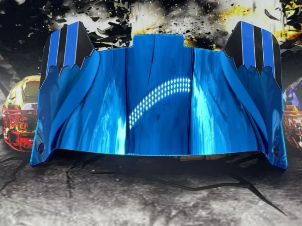 Chrome Mirror Custom Full Size Helmet Visor (Display Only, ZERO Visibility) - Image 12