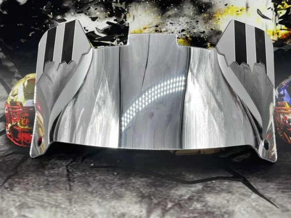 Chrome Mirror Custom Full Size Helmet Visor (Display Only, ZERO Visibility) - Image 13
