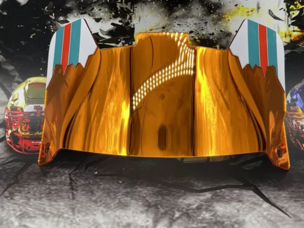Chrome Mirror Custom Full Size Helmet Visor (Display Only, ZERO Visibility) - Image 15