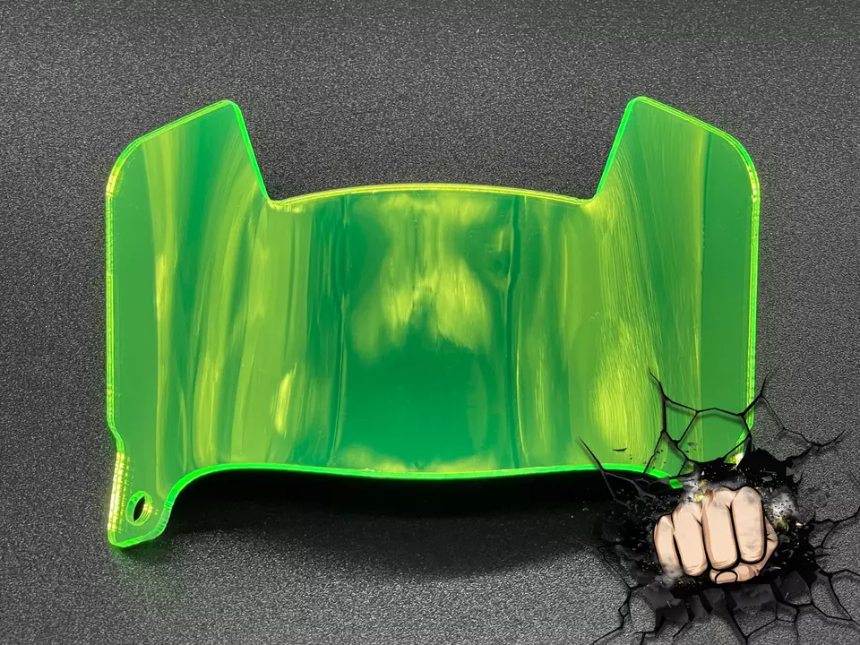 Mini Helmet Chrome Mirror And Gloss Visors (Hard Style) Riddell Compatible - Image 10