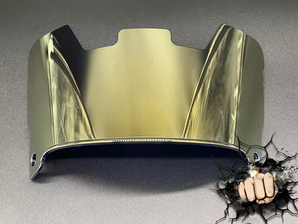 Gold Chrome mirror Full Size Helmet Visor Replica/Speed/Flex Compatible - Image 3
