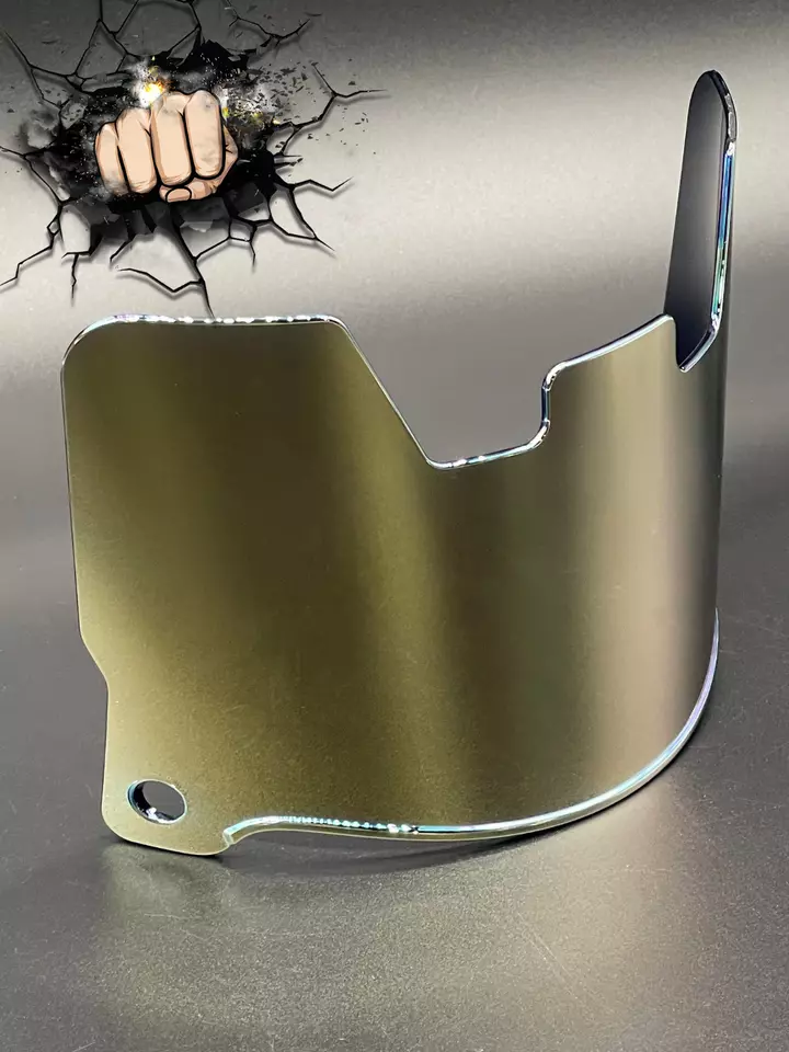 Gold Chrome mirror Full Size Helmet Visor Replica/Speed/Flex Compatible - Image 4