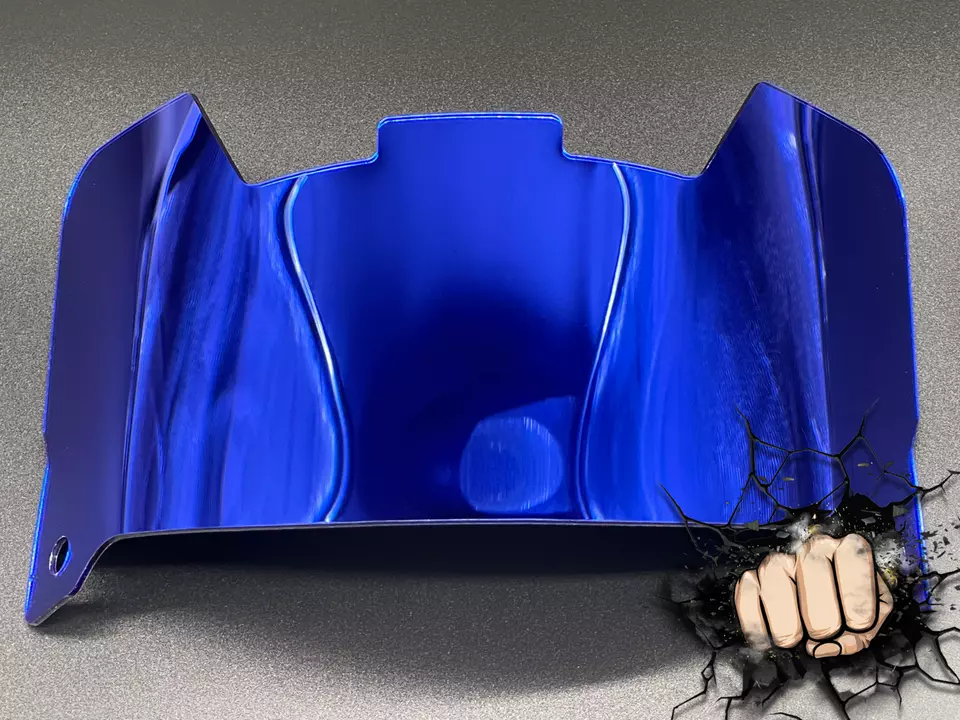 Blue Chrome Full Size Helmet Visor (Display Only) Replica/Speed/Flex Compatible - Image 2